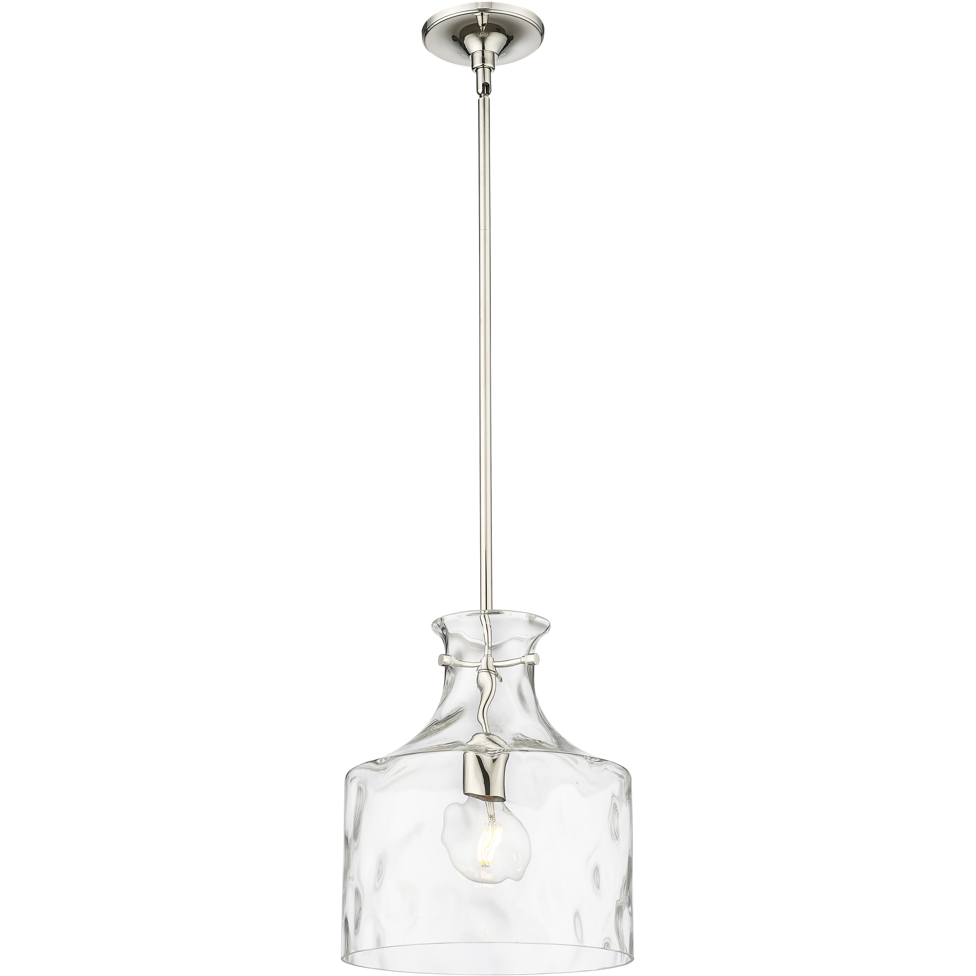 Santorini 1 Light 11 inch Polished Nickel Pendant Ceiling Light